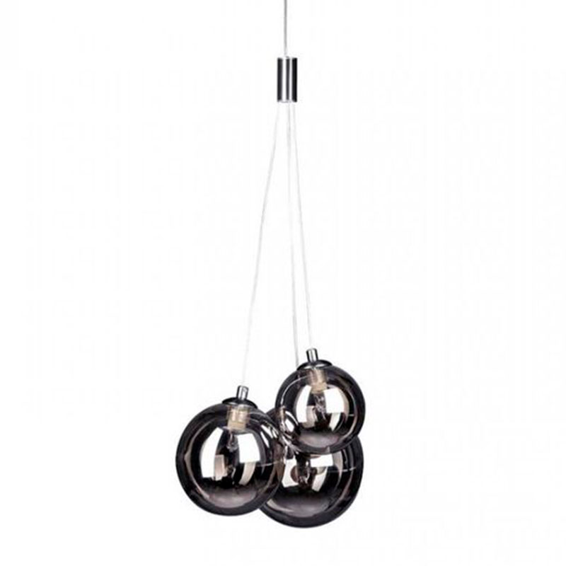 Люстра Multi Ball Black Серебряный Прозрачный черный Люстра Multi Ball Black Серебряный Прозрачный черный в Костроме | Loft Concept