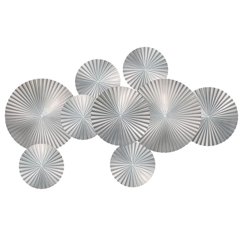 Арт-объект Apollo Silver Wall Plaque Disc 9 Серебряный Арт-объект Apollo Silver Wall Plaque Disc 9 Серебряный в Костроме | Loft Concept