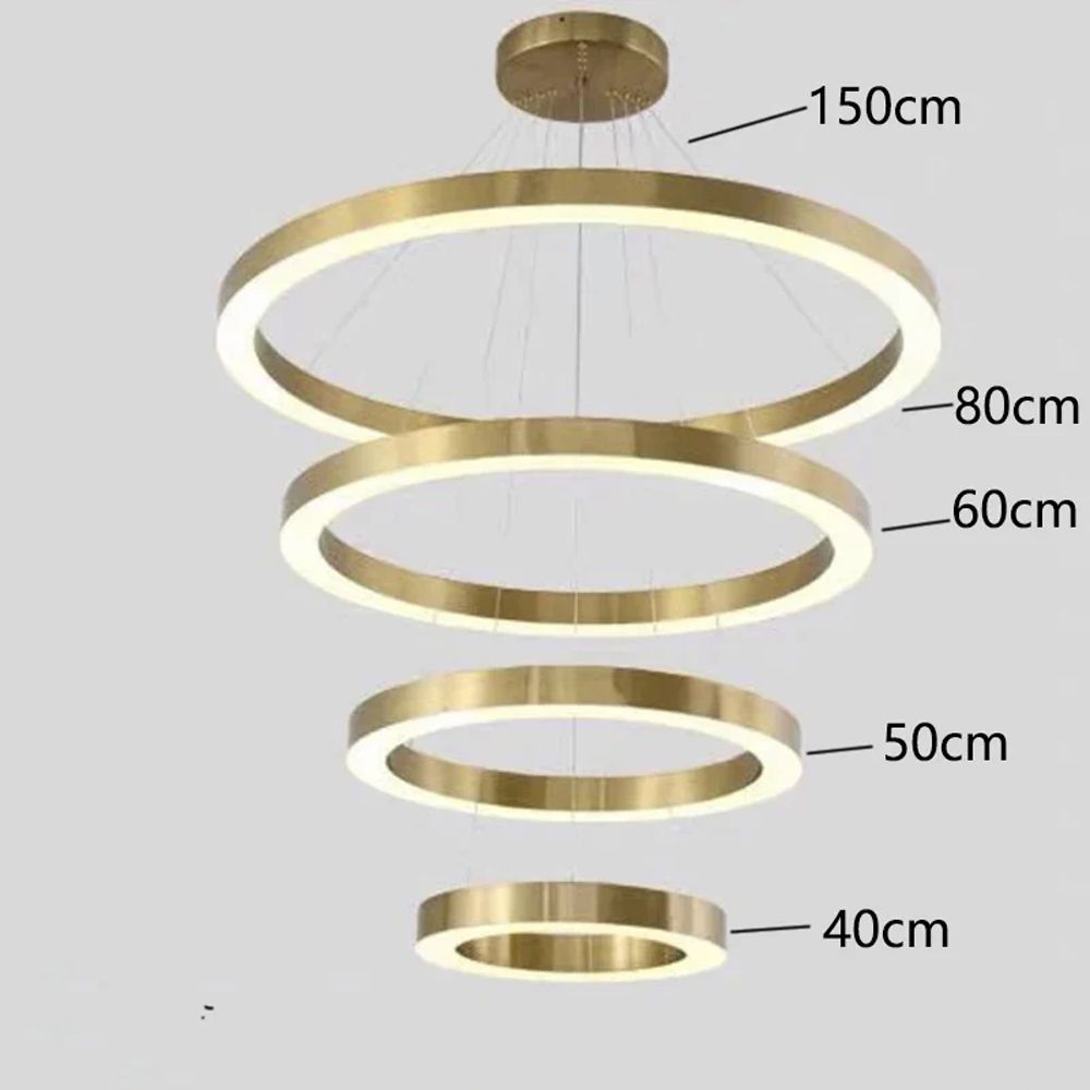 Люстра Light Ring Vertical Латунь в Костроме