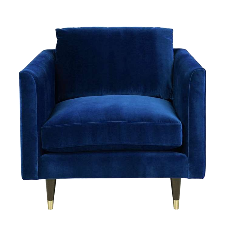 Кресло LIVING BY CHRISTIANE LEMIEUX Henry Armchair Синий Кресло LIVING BY CHRISTIANE LEMIEUX Henry Armchair Синий в Костроме | Loft Concept