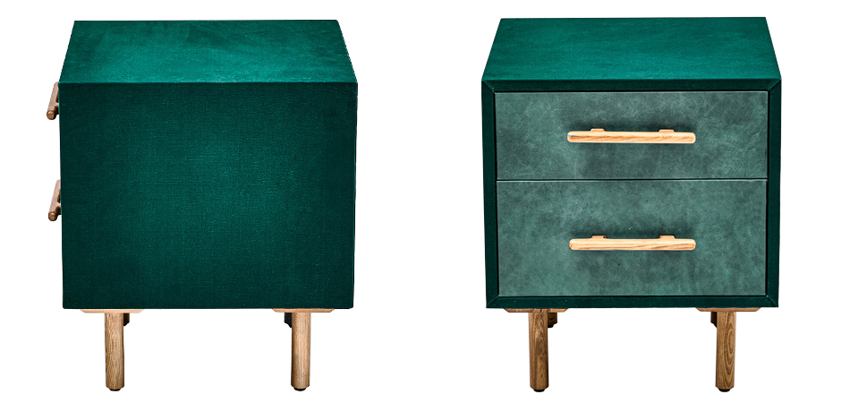 Тумба Smoky Green Nightstand Тумба Smoky Green Nightstand - Loft-Concept в Костроме