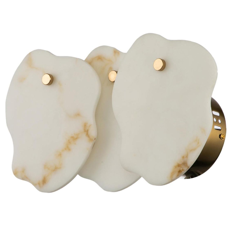 Бра из Мрамора Lucretia Marble Wall Lamp Латунь Белый Мрамор Bianco Бра из Мрамора Lucretia Marble Wall Lamp Латунь Белый Мрамор Bianco в Костроме | Loft Concept