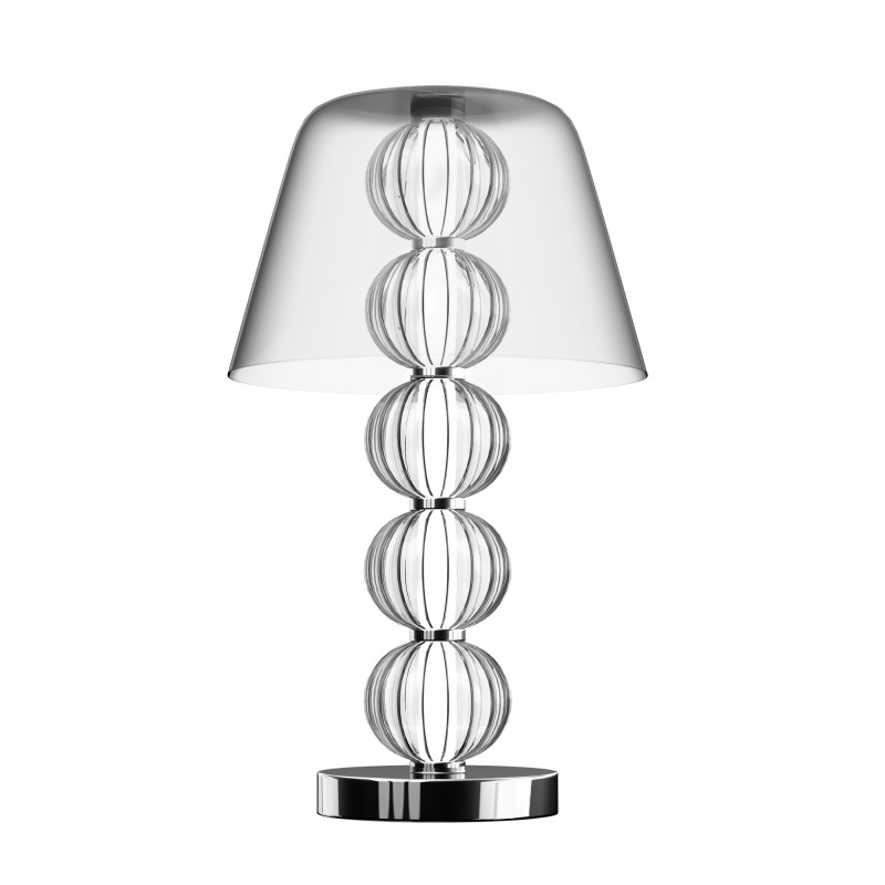 Настольная лампа со стеклянными шарами Balls Lamp Хром Настольная лампа со стеклянными шарами Balls Lamp Хром в Костроме | Loft Concept