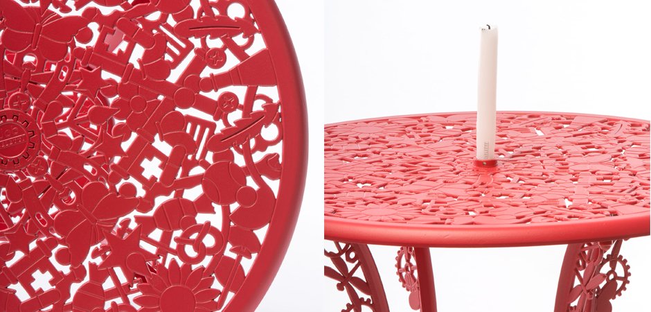 Обеденный стол Industry Collection ALUMINIUM TABLE – RED Обеденный стол Industry Collection ALUMINIUM TABLE – RED - Loft-Concept в Костроме