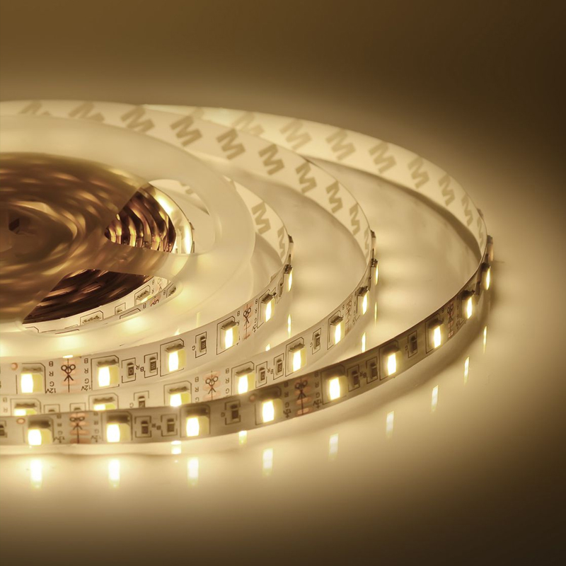 Светодиодная лента 14,4W/m 60LED/m 5050SMD холодный белый/теплый белый 5M Белый в Костроме | Loft Concept 