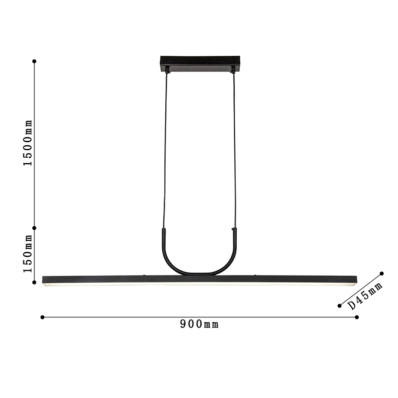 Минималистичная черная люстра Trumpet tube Минималистичная черная люстра Trumpet tube в Костроме