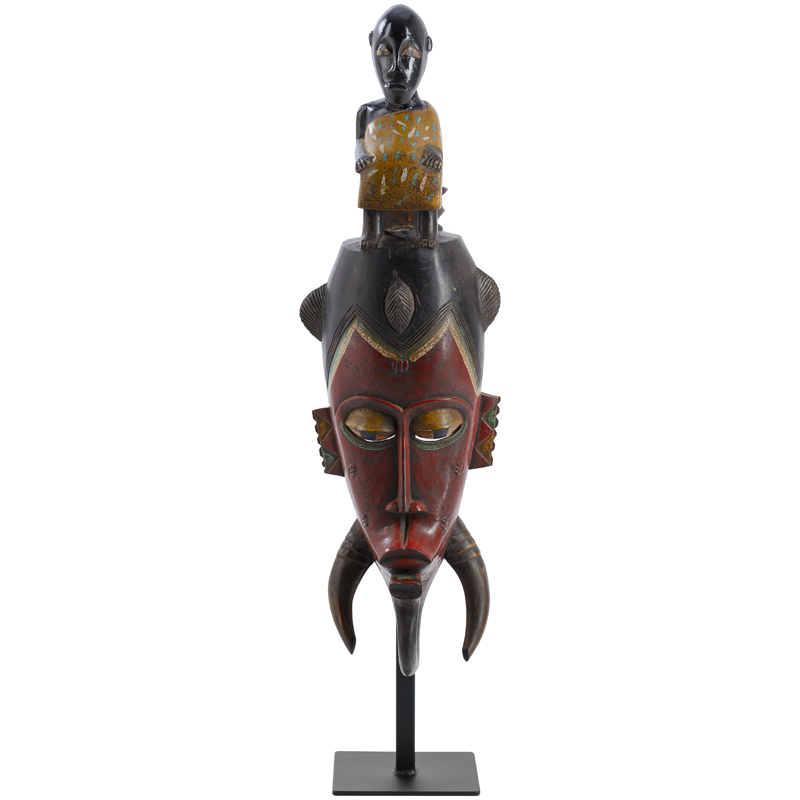 Маска Tanzanian chieftain Красный (Red) Черный Маска Tanzanian chieftain Красный (Red) Черный в Костроме | Loft Concept