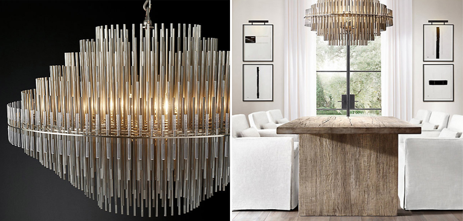 Люстра Restoration Hardware Emile Round Chandelier Chrome Люстра Restoration Hardware Emile Round Chandelier Chrome - Loft-Concept в Костроме