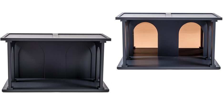 Полка Seletti Renaissance Double Anthracite - фото №1