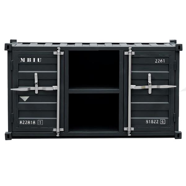 ТВ тумба Loft TV Sea container черный металл Черный ТВ тумба Loft TV Sea container черный металл Черный в Костроме | Loft Concept