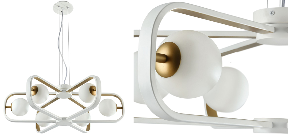 Люстра Michele Ball Chandelier Gold 6 Люстра Michele Ball Chandelier Gold 6 - Loft-Concept в Костроме