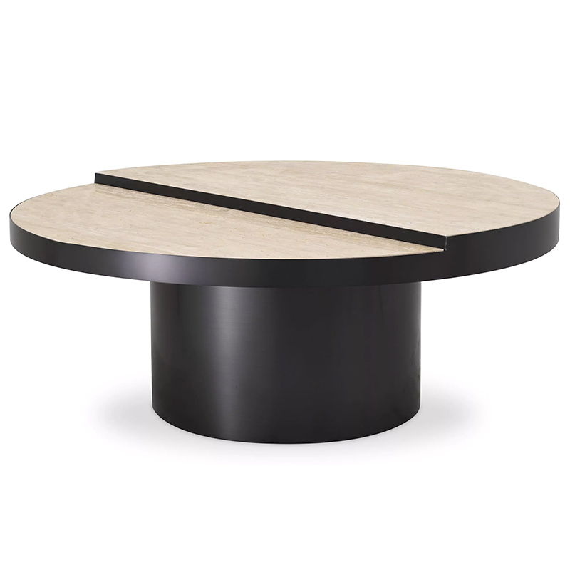 Кофейный стол Eichholtz Coffee Table Excelsior Песочный Черный Кофейный стол Eichholtz Coffee Table Excelsior Песочный Черный в Костроме | Loft Concept