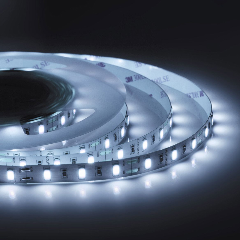 Светодиодная лента 9,6W/m 60LED/m 5630SMD холодный белый 3M Белый Светодиодная лента 9,6W/m 60LED/m 5630SMD холодный белый 3M Белый в Костроме | Loft Concept