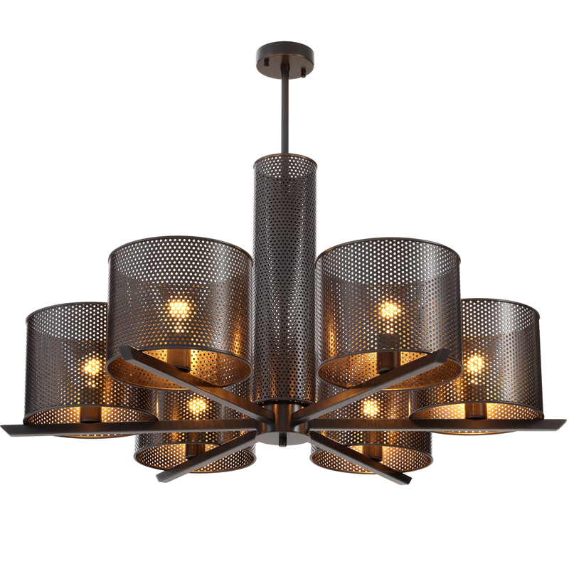 Люстра Eichholtz Chandelier Morrison Bronze Темная бронза Люстра Eichholtz Chandelier Morrison Bronze Темная бронза в Костроме | Loft Concept