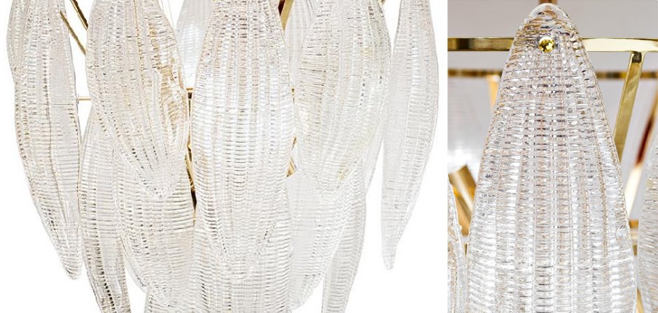 Textured glass Chandelier Textured glass Chandelier - Loft-Concept в Костроме