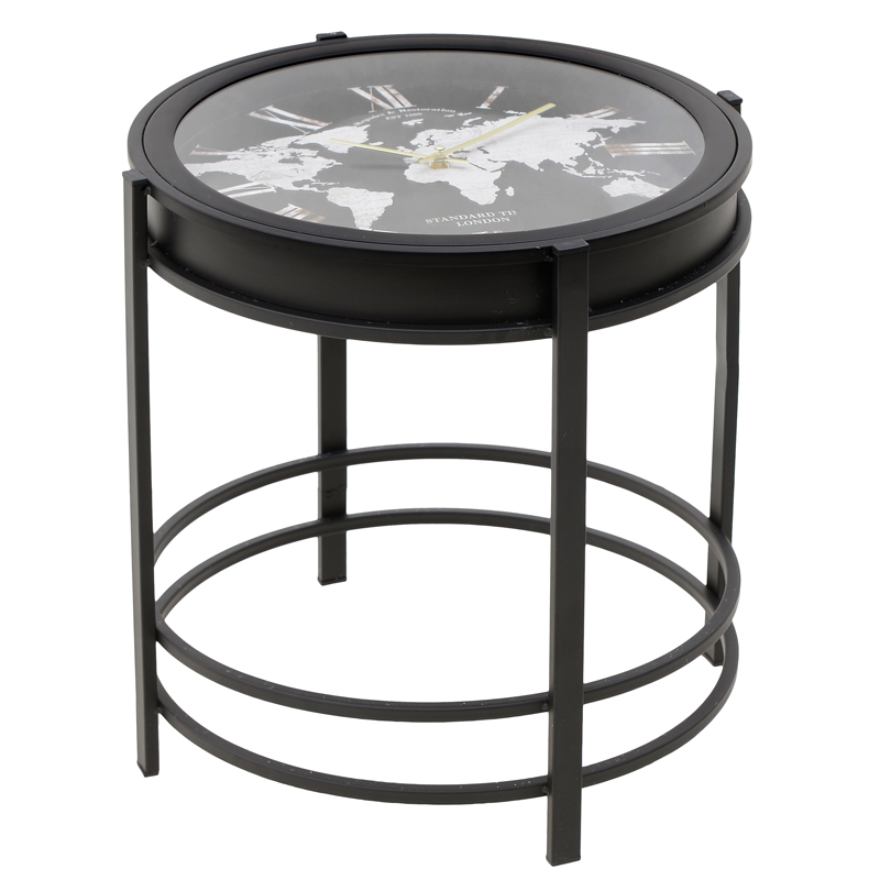 Приставной стол World Map Table Прозрачный Черный Приставной стол World Map Table Прозрачный Черный в Костроме | Loft Concept