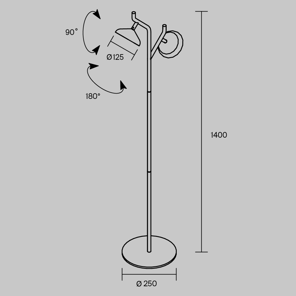 Напольный светильник Vita 3000К 18Вт в Костроме