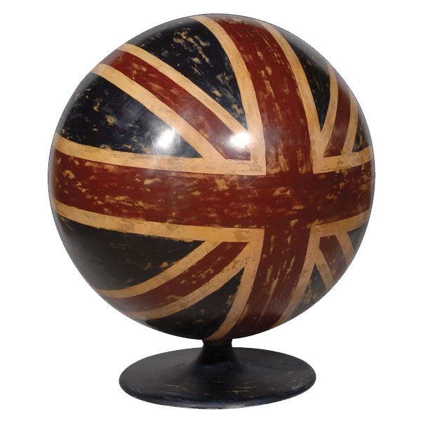 Кресло шар Pod Chair Union Jack & Brown Leather Коричневый винтаж Кресло шар Pod Chair Union Jack & Brown Leather Коричневый винтаж в Костроме | Loft Concept
