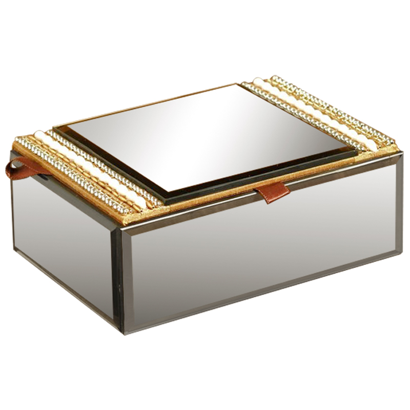Шкатулка Seren Mirrored Box Зеркало Золотой Шкатулка Seren Mirrored Box Зеркало Золотой в Костроме | Loft Concept