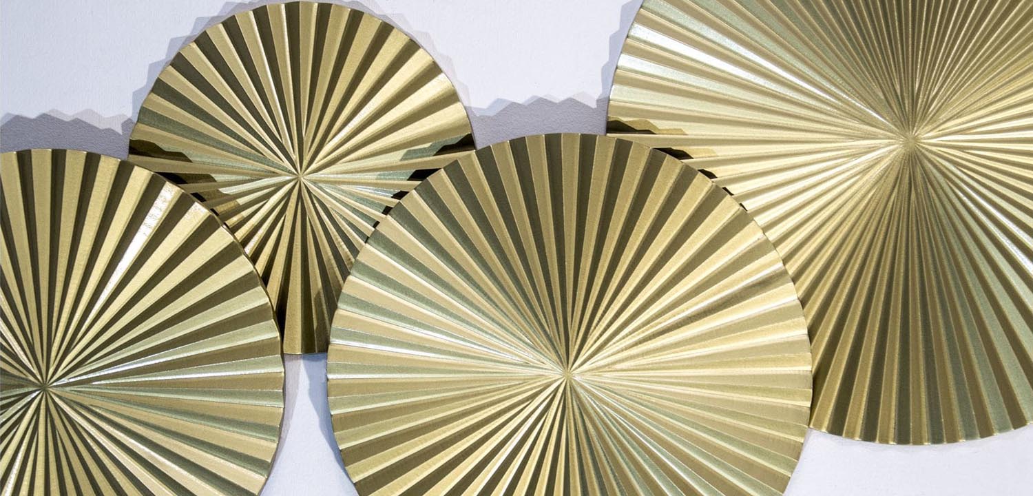 Арт-объект Apollo Gold Wall Plaque Disc 4 - фото