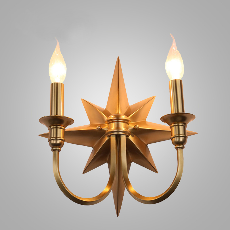Бра Base Star Wall lamp Double Латунь Бра Base Star Wall lamp Double Латунь в Костроме | Loft Concept