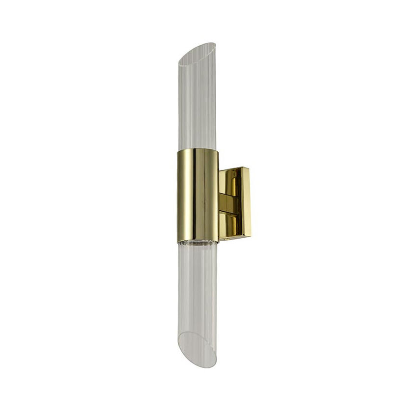 Бра Glass Rod Light gold Глянцевое золото Прозрачное Стекло Бра Glass Rod Light gold Глянцевое золото Прозрачное Стекло в Костроме | Loft Concept