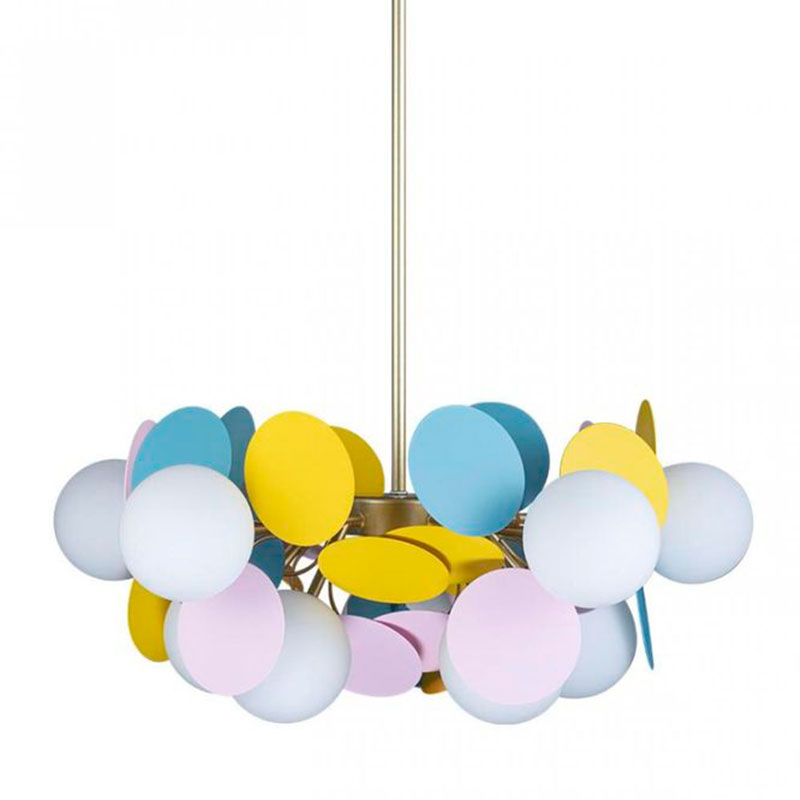 Люстра MATISSE Chandelier multicolor 10 ламп Мульти Золотой Люстра MATISSE Chandelier multicolor 10 ламп Мульти Золотой в Костроме | Loft Concept