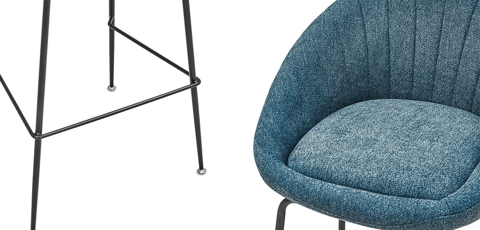 Барный стул Alberto Bar Stool Blue Барный стул Alberto Bar Stool Blue - Loft-Concept в Костроме