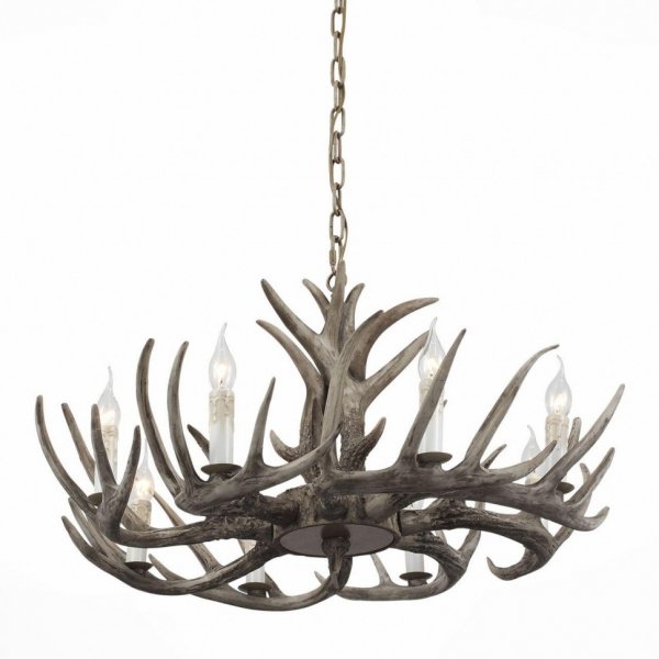 Люстра Hornland Chandelier 8 Grey Серый Люстра Hornland Chandelier 8 Grey Серый в Костроме | Loft Concept