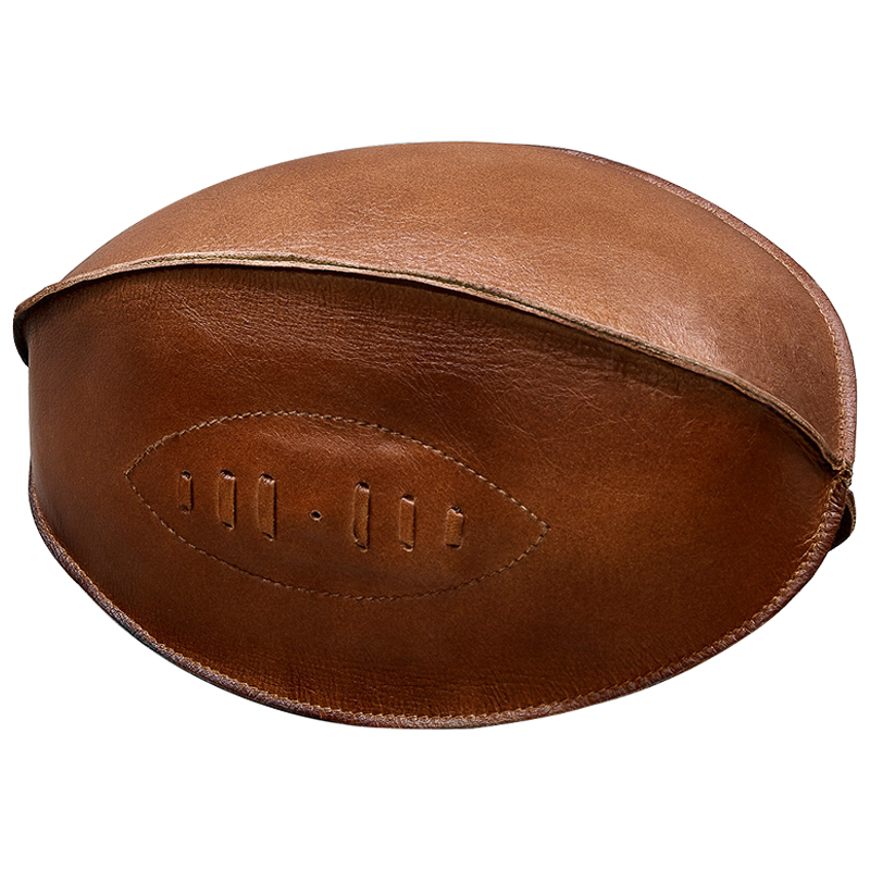 Аксессуар мяч для регби Leather Rugby Ball Коричневый Аксессуар мяч для регби Leather Rugby Ball Коричневый в Костроме | Loft Concept