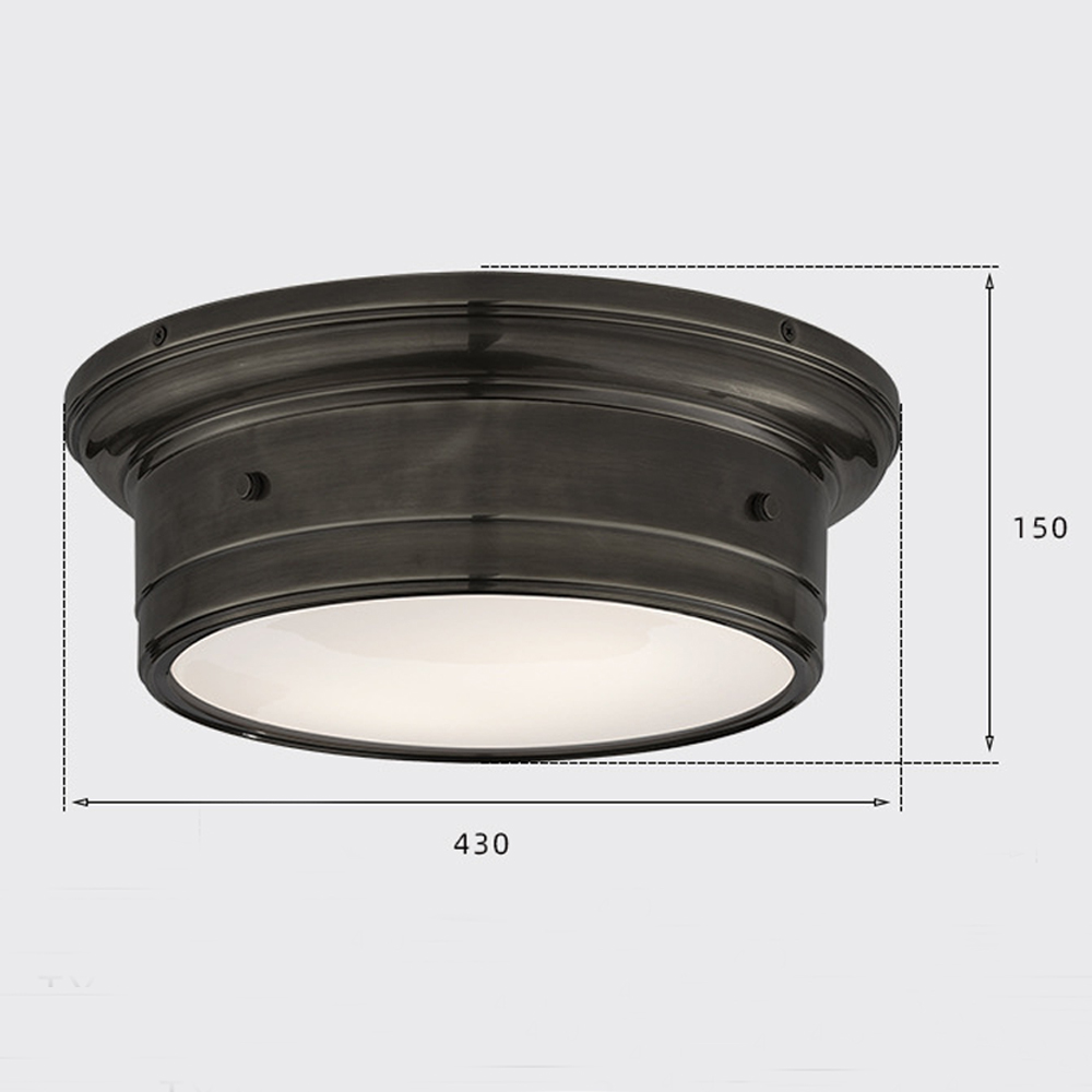 Потолочный светильник круглый черного цвета Modern Simple Ceiling Light Потолочный светильник круглый черного цвета Modern Simple Ceiling Light в Костроме