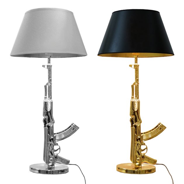 Настольная лампа ружье Flos Guns Table Lamp Серебряный Золотой Настольная лампа ружье Flos Guns Table Lamp Серебряный Золотой в Костроме | Loft Concept