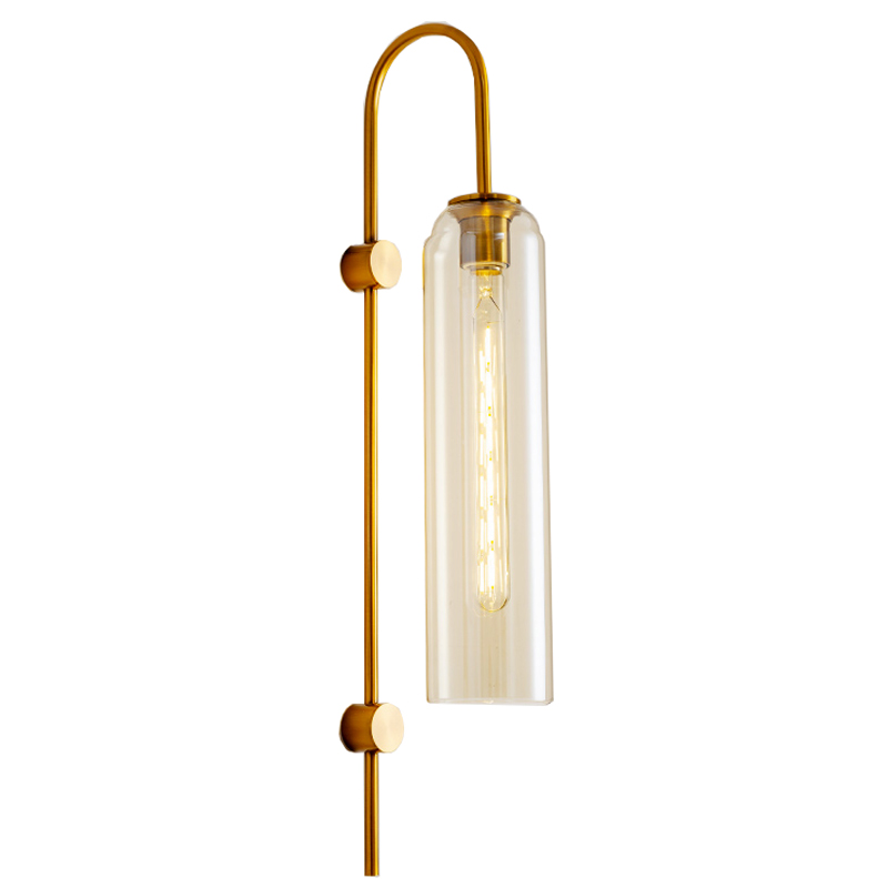 Бра ARTICOLO float Wall Sconce Transparent Глянцевое золото Прозрачный Бра ARTICOLO float Wall Sconce Transparent Глянцевое золото Прозрачный в Костроме | Loft Concept