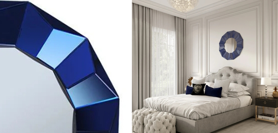 Зеркало Blue Wall Mirror Зеркало Blue Wall Mirror - Loft-Concept в Костроме