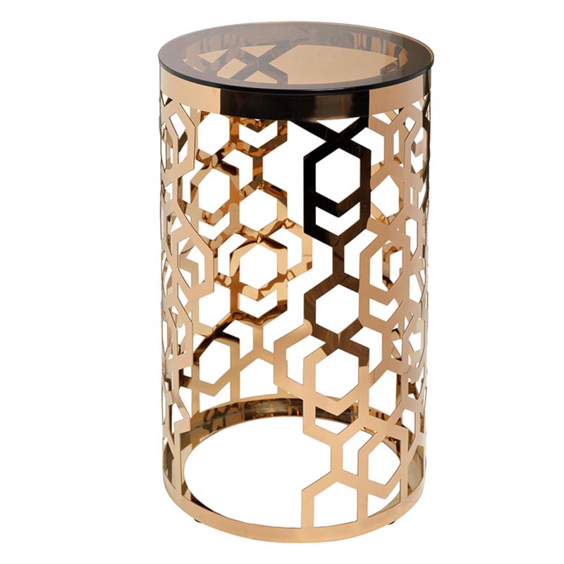 Подставка Yen Geometry pink gold cylinder 70 Глянцевое золото Подставка Yen Geometry pink gold cylinder 70 Глянцевое золото в Костроме | Loft Concept