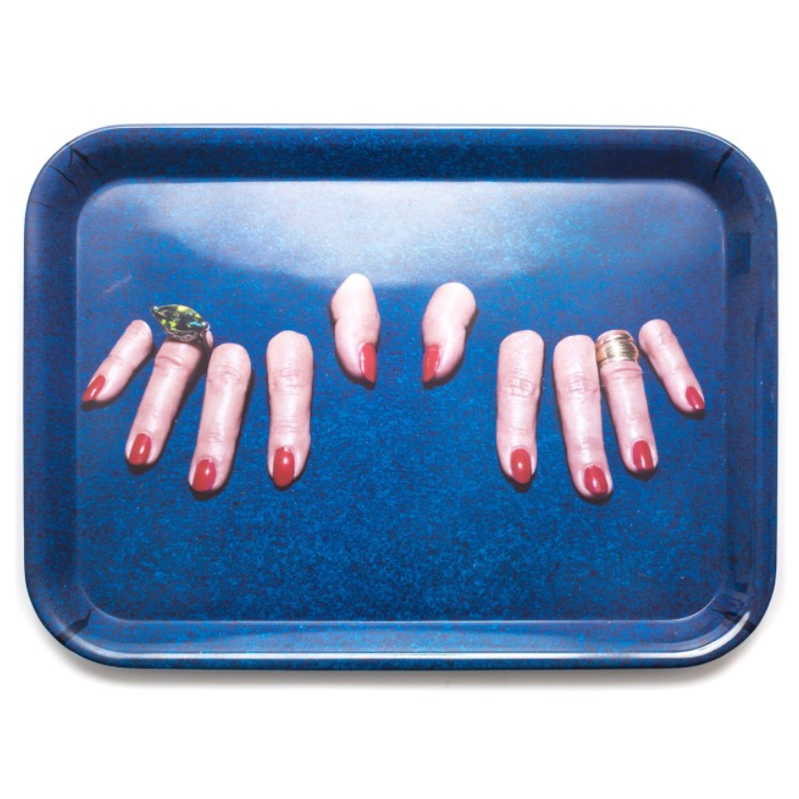 Поднос Seletti Tray Fingers Синий Поднос Seletti Tray Fingers Синий в Костроме | Loft Concept