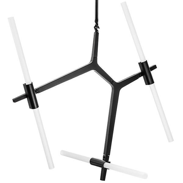 Люстра Агнес Chandelier Black 6 Белый Черный Люстра Агнес Chandelier Black 6 Белый Черный в Костроме | Loft Concept