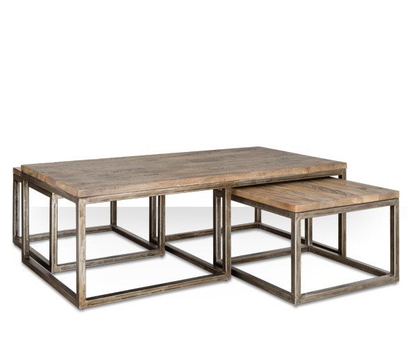 Журнальный стол Industrial Metal Rust Triple Table Журнальный стол Industrial Metal Rust Triple Table в Костроме | Loft Concept