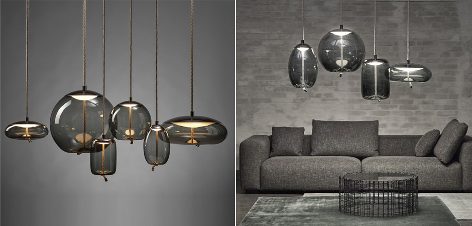 Подвесной светильник KNOT Small Gray glass Подвесной светильник KNOT Small Gray glass - Loft-Concept в Костроме