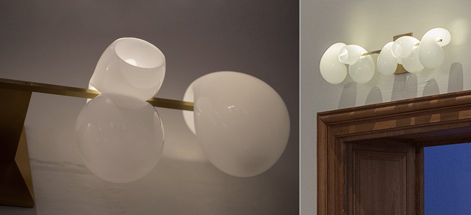 Бра White glass trap 5 Wall Lamp Бра White glass trap 5 Wall Lamp - Loft-Concept в Костроме