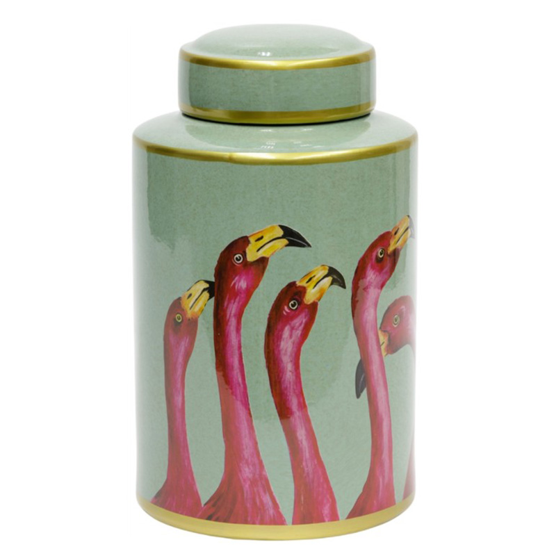 Ваза Flamingo Vase Розовый Бирюзовый Золотой Ваза Flamingo Vase Розовый Бирюзовый Золотой в Костроме | Loft Concept