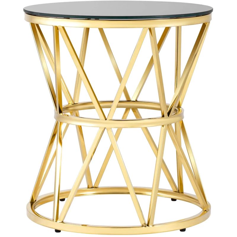 Стол приставной Beranger Collection Gold Глянцевое золото Черный Стол приставной Beranger Collection Gold Глянцевое золото Черный в Костроме | Loft Concept