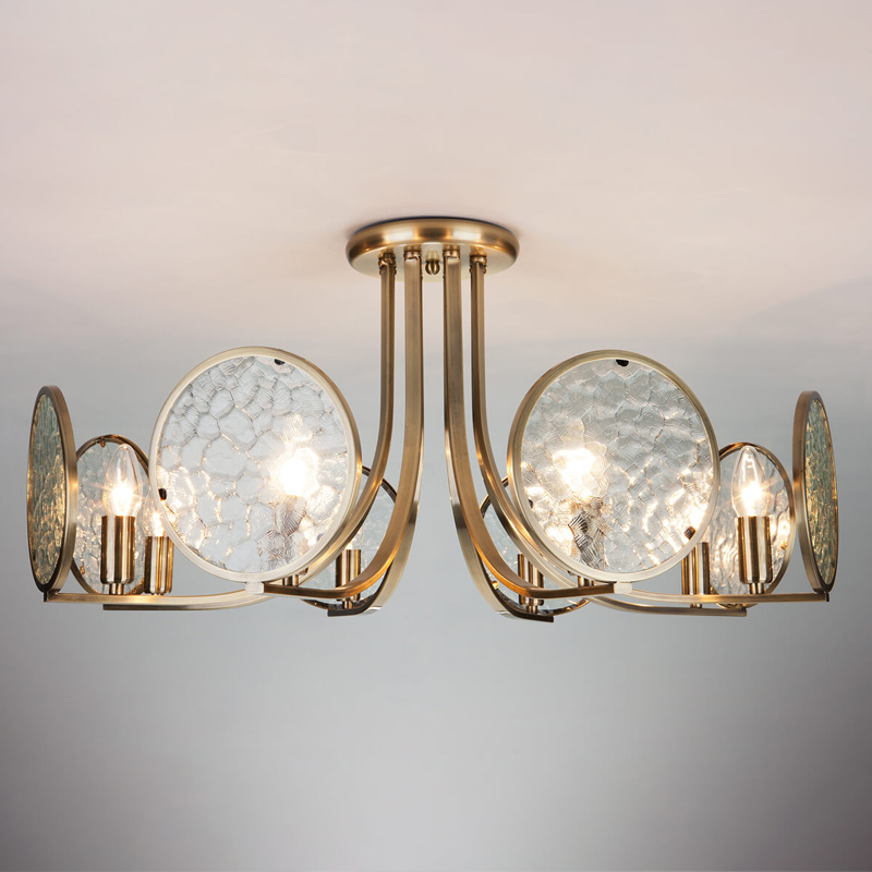 Потолочная люстра Moibeal Chandelier antique bronze Античная Бронза Прозрачный (Transparent) Потолочная люстра Moibeal Chandelier antique bronze Античная Бронза Прозрачный (Transparent) в Костроме | Loft Concept