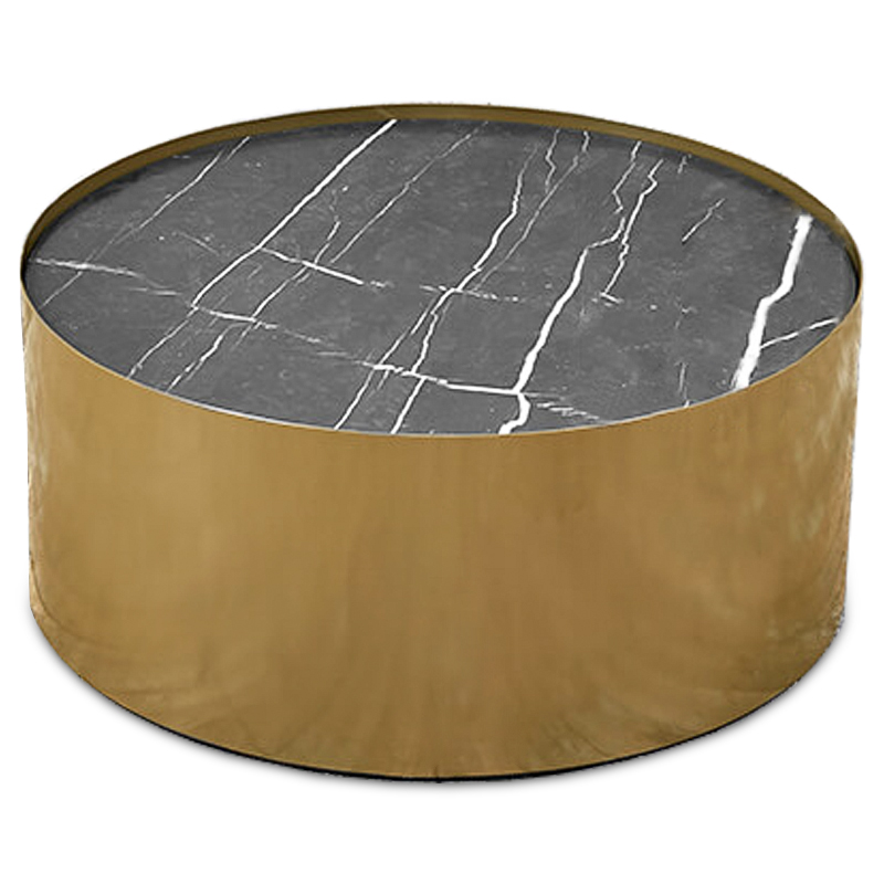 Кофейный стол Cappello Coffee Table Латунь Черный Мрамор Nero Кофейный стол Cappello Coffee Table Латунь Черный Мрамор Nero в Костроме | Loft Concept