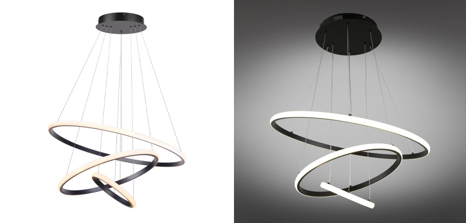 Люстра Ring Horizontal Trio black 60+40+20 Люстра Ring Horizontal Trio black 60+40+20 - Loft-Concept в Костроме