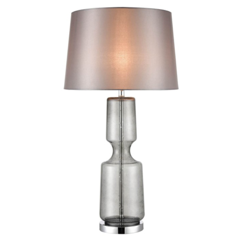 Настольная лампа Серое Стекло Antero Chrome Table Lamp Хром Настольная лампа Серое Стекло Antero Chrome Table Lamp Хром в Костроме | Loft Concept