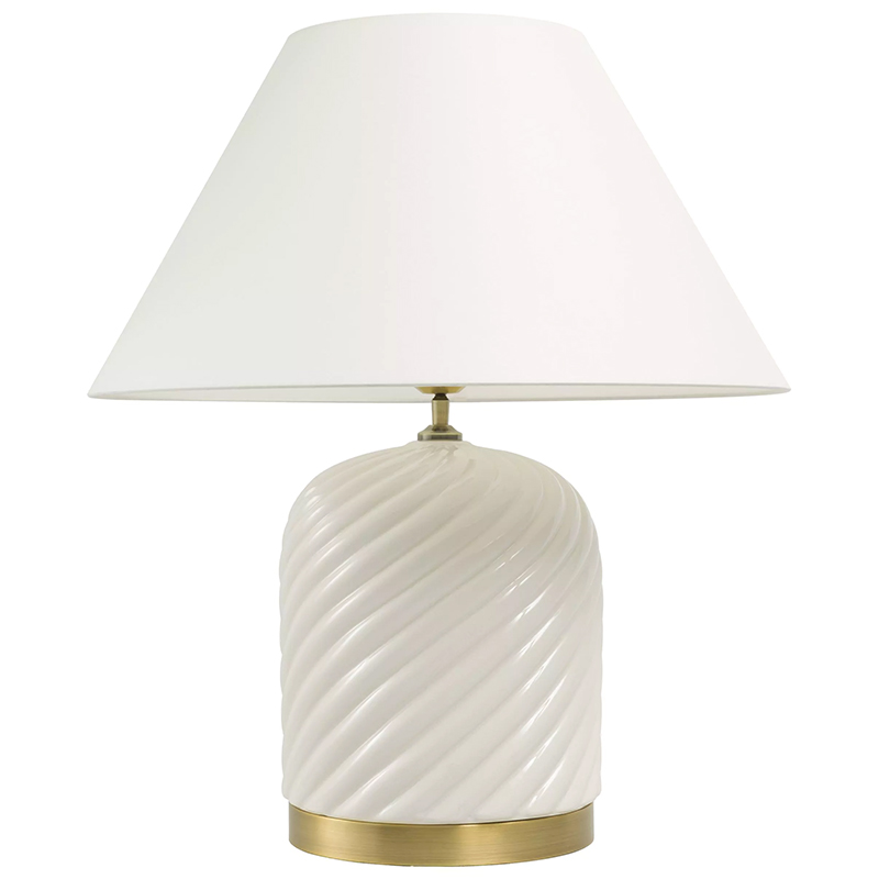 Настольная лампа Eichholtz Table Lamp Savona Кремовый Латунь Настольная лампа Eichholtz Table Lamp Savona Кремовый Латунь в Костроме | Loft Concept