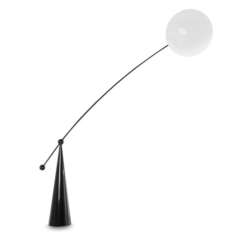 Торшер Opal LED Surface Floor Light Черный Белый Торшер Opal LED Surface Floor Light Черный Белый в Костроме | Loft Concept