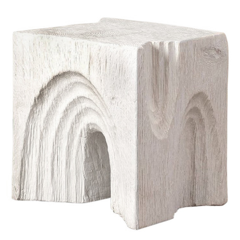 Приставной стол Kelly Wearstler Белый Echo Stool Белый Приставной стол Kelly Wearstler Белый Echo Stool Белый в Костроме | Loft Concept
