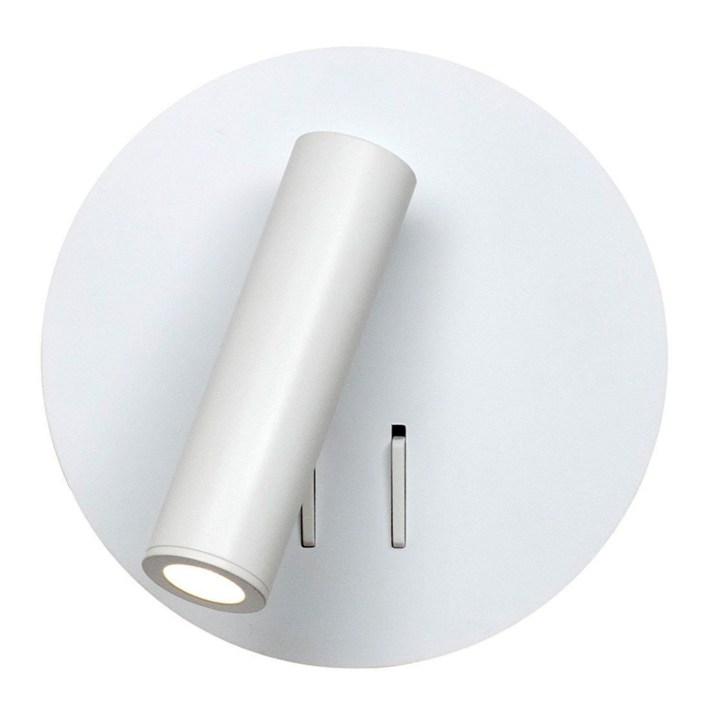 Настенный спот White Circle Spot Wall Lamp Белый Настенный спот White Circle Spot Wall Lamp Белый в Костроме | Loft Concept